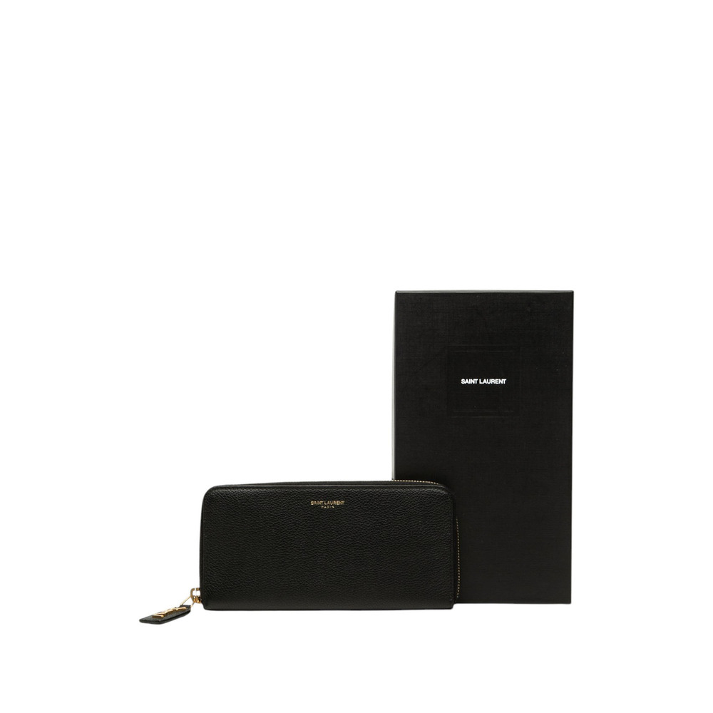 Pre-Loved Saint Laurent Leather Zip Around Long Wallet - Picture 7 of 7